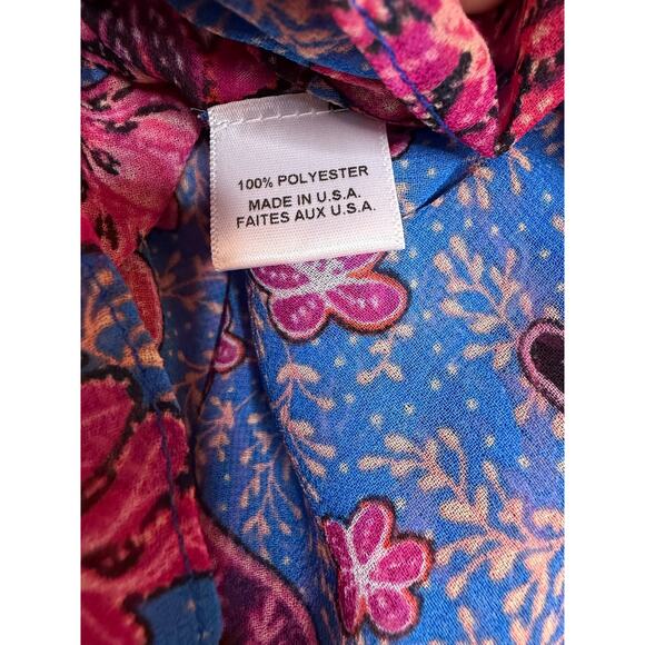 Misa Los Angeles Sz SM Floral Ruffled Tiered Mini Skirt Boho Chic - Picture 4 of 6